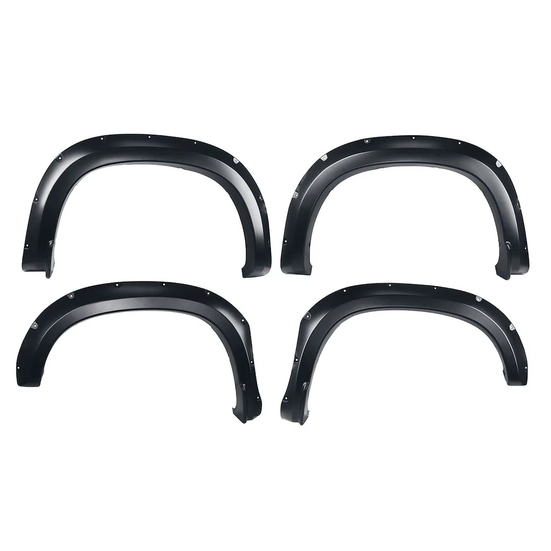 TFC3005S – TRAILFX Fender Flare, Pocket Style 1-1/2 Inch Front And 1-1/2 Inch Rear Tire Coverage Black Smooth Paintab...